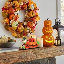 1/130 Sets verfügbar, 2 Stücke/Set 2D Herbst Erntedank fröhlicher Kürbis Truthahn Gewürz Ernte Holzretro Tischdekoration geeignet für Herbst Erntedank Thema Bauernhaus Dekoration, Zimmer Dekoration, Heimdekoration