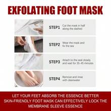 5pcs Salicylic Acid Foot Peeling Mask, Nourishes, Softens Skin, Removes Calluses And Dead Skin, Moisturizes