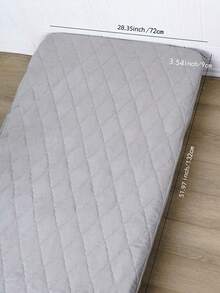 1件装（婴儿床/幼儿床适用）防水婴儿床垫保护套，可机洗，透气，婴儿床垫垫套（颜色随机） - 灰色 - 查看 9