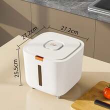 5kg Large Insect-Proof And Moisture-Proof Rice Bucket Cereal Sealed Jar Kitchen Storage Container Household Storage Box With Lid