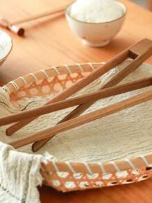 1/2PCS 30cm Bamboo Clamp Is Suitable For Baking, Grilling, Sandwiching Bread, And Kitchen Utensils