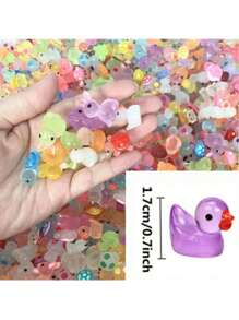 6/18/36/54PCS diverse figurine luminoase mini din rășină animale ciuperci care strălucesc în întuneric figurine miniaturale ornament zână grădină accesorii acvariu peisaj bonsai casă de păpuși decor