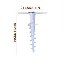 1pc Anchor Design Outdoor Umbrella Base, And Sturdy Support For Umbrella In Strong Wind, Easy To Install Beach Umbrella Anchor - White - View 7