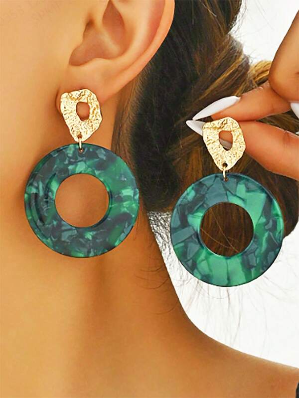 Minimalist Chic Classic Large Hoop Earrings, Suitable For Women's Daily And Festival Wearing