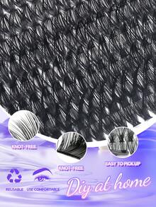 CMAYOME Set de combinación de pestañas postizas D con 630/660 piezas, que incluye D10+D20+D30+D40+D50+D60+ D80+D100, un conjunto de pestañas D postizas gruesas y a prueba de agua con efecto 3D, adecuado para maquillaje natural, dramático y diario, así como para cosplay, y que se puede llevar para uso diario o salir - Blanco - Ver 11