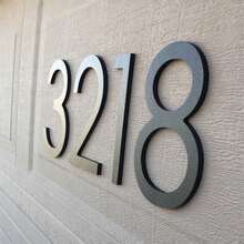 Custom Self-Adhesive House Numbers Symbols Alphabet For Address Door Mailbox Decor Modern House Numbers Resin,Magnetic Modern Numbers Letters For Doors, Houses, Mailboxes, Address,Room Decoration, Christmas Decoration, Home Decoration, Christmas Decoration, Interior Christmas Decoration - Multicolor - View 4