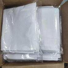 50pcs Sublimation Tea Towel For Holiday, Kitchen Supplies, Room Decor Double-Sided White Sublimation Blank Waffle Tea Towels Perfect Gift For Friend - 白色 - 查看 8
