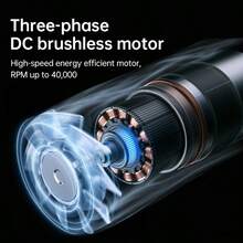 JISULIFE Handheld Fan, Portable Turbo Fan, 5 Wind Speeds, 40,000 RPM, 5000mAh USB Rechargeable Mini Fan, Unisex, Essential For Travel, Camping, Outdoor - Multicolor - View 6