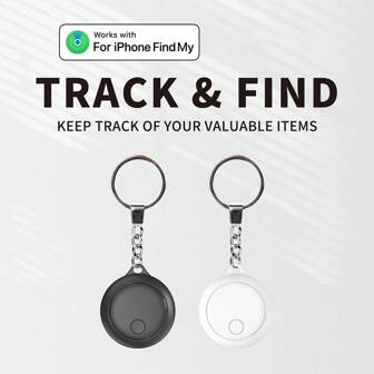 Etiquetas anti-pérdida inalámbricas de 2025 compatibles con Apple Phone Find My Device, localizador Bluetooth inteligente de llaves, bolsos, equipaje, mascotas, billeteras, resistente al agua, batería reemplazable, de vuelta a la escuela