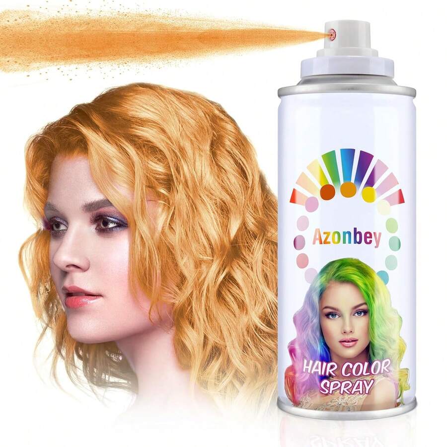 Temporary Hair Color Wax, Hair Wax Dye Pomades,Washable Hair Coloring Natural Hair Strong Style Gel Cream Hair Dye For Party,Hollowen,Cosplay. (Orange, 120ml) - 亮橙色 - 查看 1