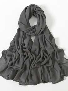 2 Stücke/1 Stück Damen Schal mit breitem Rand aus Viskose, modischer atmungsaktiver langer Schal, Muslima Kopftuch zum Sonnenschutz, vielseitig & bequem für den täglichen Gebrauch