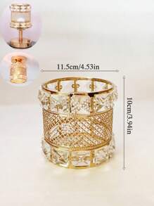 1pc Luxury Lamp Shade, Compatible With E27/E14 Bulb Base, Suitable For Living Room, Bedroom, Dining Room, Home Decoration, Hotel, Table Lamp Shade, Wall Lamp Shade, Pendant Light Shade, Rust-Resistant , Home Decor Light Accessories (1pc E27 To E14 Adaptor Included)