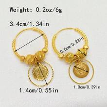Earrings Gold Plated Small Round Earings Fashion Jewelry For Woman Gifts Hoops Pircing Gold Earrings Piercings Accesories