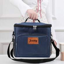 Customized Large Capacity 10.5L Insulated Cooler Box, Handheld & Crossbody, Outdoor Travel Ice Bag, Picnic Bag, Thermal Bag, Lunch Box For Office Workers & Students, Insulated Tote Bag For Outdoor Use