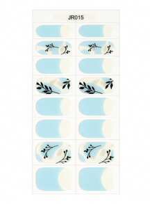 16pcs Half-Cured Gel Nail Stickers, Easy To Apply, Requires UV Light, Long-Lasting, Scratch-Resistant And Smooth Nails - Perfect For Home Salon Quality Nail Art