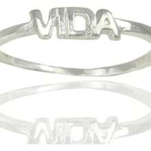 Ring Alliance Trimmer Genuine Silver Written Life - 銀色 - 查看 2