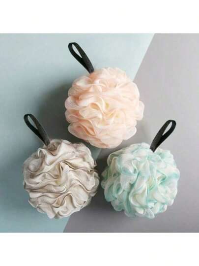 Scrubbing Towel, Bath Ball, Non Scattering Bath Flower,Women's Bath Ball, Scrubbing Magic Tool, Back Scrubbing Foam Net