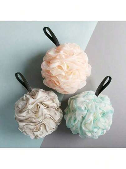Scrubbing Towel, Bath Ball, Non Scattering Bath Flower,Women's Bath Ball, Scrubbing Magic Tool, Back Scrubbing Foam Net