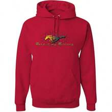 Make It My Mustang Vintage Ford Honeycomb Cars And Trucks Officially Licensed Built Ford Tough Cars And Trucks Unisex Graphic Hoodie Sweatshirt - Red - View 1