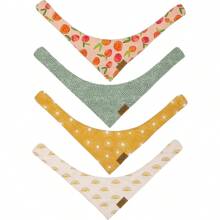 Local Delivery-+ Large Spring Dog Bandanas - 4 Pack Katherine Set | Premium Durable Adjustable Polyester Fabric Dog Scarfs | Patented Shape Girl Dog Bandana,  Pattrens, Floral Dog Bandana