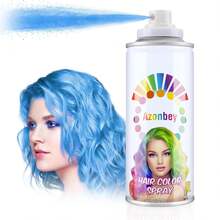 Hair Color Wax,Temporary Hair Wax Color, Hair Color Dye Pomades,Washable Hair Coloring Natural Hair Strong Style Gel Cream Hair Dye For Party,Hollowen,Cosplay. (Blue, 120ml) - 藍白色 - 查看 1