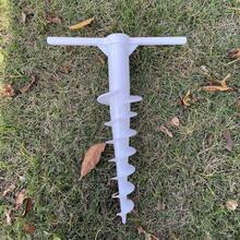 1pc Anchor Design Outdoor Umbrella Base, And Sturdy Support For Umbrella In Strong Wind, Easy To Install Beach Umbrella Anchor - White - View 3