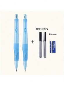 1/2/4 支自动铅笔 + 8/16/32 支替换芯 + 橡皮擦，自动削尖，符合人体工程学握把，2.0 毫米粗铅芯，适合书写和绘画 - 彩色 - 查看 29