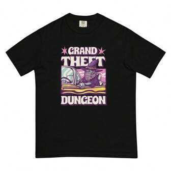 GTA Wizard - Grand Theft Dungeon Tee  D.Ungeons And Dragons D&D Parody  N.Erdy Gift Idea  Roleplay Humor  Funny Video Game Shirt