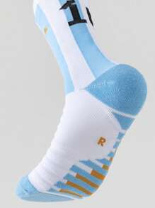 1/3 Pairs, Men's Professional Football Socks, Men's Anti Slip Practical Training Socks, Towel Bottom Basketball Socks, Mid Tube Sports Socks