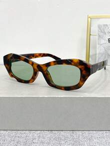 新款复古多边形个性时尚眼镜，男女通用高端简约百搭沙滩派对时尚眼镜，适合日常佩戴 - 彩色 - 查看 12