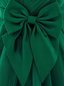 Baby Girls Ball Gown Dress Sleeveless Round Neck Sequins Hem Tulle Patchwork A-Line Dresses Toddler Party Dress Formal Dress Toddler Birthday Wedding Dress - 綠色 - 查看 7