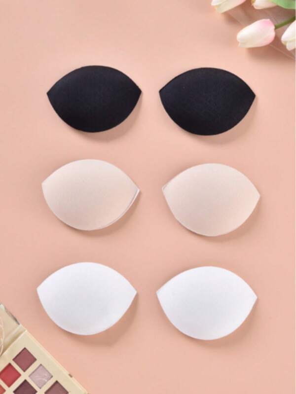 2 Pairs Thick Breathable Sports Bra Pads Inserts For Bras, Bra Padding Foam Cups