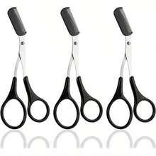 Pink Eyebrow Trimming Scissors With Built-In Comb - Stainless Steel, Precise Grooming Tool, Creating Perfect Eyebrows,Makeup,Cheap,Room Decor,Vanity,Travel,Bedroom,Makeup Accessories,Cheap,Stocking Stuffers,Makeup,Makeup Tools,Cheap Stuff,Gifts,Gifts For Women,Christmas Gifts - Multicolor - View 7