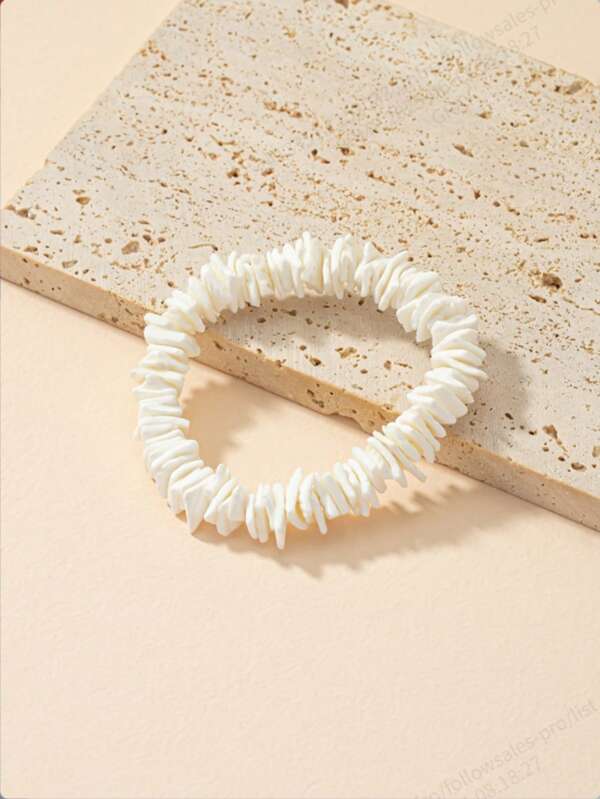 1 pièce Bracelet délicat et à la mode avec perles de coquillage pour femmes