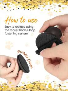 1 件木制宠物指甲锉，狗美容工具，家用可拆卸爪磨器指甲刮刀，磨料可更换 - 彩色 - 查看 7