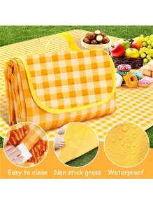 1pc Upgraded Waterproof & Moisture-Proof Extra Thick Portable Picnic Mat/Lawn Mat For Outdoor Camping