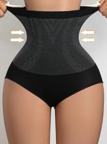 1 Pieza de Bragas de Cintura Alta Sin Costuras Moldeadoras Que Adelgazan el Abdomen, Trainer de Cintura, Modelador Corporal, Lencería Femenina, Levantador de Glúteos, Accesorios de Gimnasio, Fajas Reductoras de Barriga, Fajas Lumbares, Corsé Reductor de Barriga