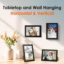 4x6 Picture Frame Set Of 10 4x6 Photo Frames Bulk With HD Plexiglass For Wall Hanging Or Tabletop Display Black - Black - View 6