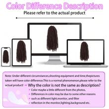 Marley Twist Braiding Hair 18 Inch Marley Twist Hair Long Cuban Twist Hair 1/3/8 Packs Ombre Blonde Afro Kinky Curly Twist Crochet Hair Synthetic Marley Hair Extensions - Black Brown - View 8