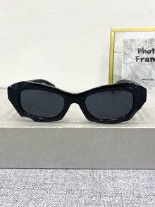 新款复古多边形个性时尚眼镜，男女通用高端简约百搭沙滩派对时尚眼镜，适合日常佩戴 - 彩色 - 查看 8