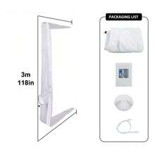 1 Piece Of Window Sealing Cloth(New Upgrade Adds Cuffs, Better Sealing), Portable Air Conditioner And Dryer Cloth Accessories, One Or Two Pipes Universal Window Sealing Strip, (There Are Three Specifications To Choose From 3 Meters, 4 Meters, 5 Meters) Suitable For Each Mobile Air Conditioning Device,Add 5.6m And 6m. - Multicolor - View 16
