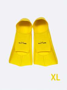 1pc Free Diving Swimming Training Fin, Solid Color/Multicolor Silicone Professional Snorkeling Training Equipment Unisex, Beach Essentials, Beach Accessories, Pool Float - Multicolor - View 4