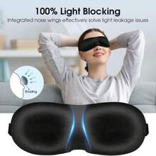 3D Contoured Sleep Mask, Blackout Eye Mask Suitable For Sleeping, Adjustable Strap To Block Light, Soft & Comfortable For Women (Medium, Fresh Color)