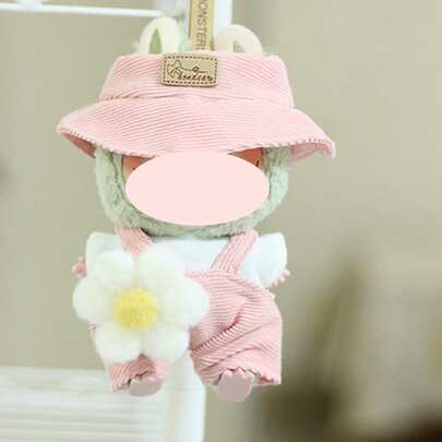 1pc Clothes Only (No Doll), Suitable For 17cm 1st/2nd/3rd Generation Dolls, Flower Pants, Hat And Accessories, Party Costume