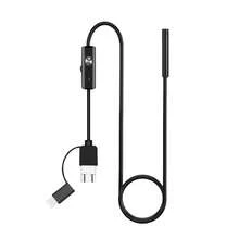 Endoscopio para teléfonos Android con alta definición y tres funciones en uno(5,5 mm, cable rígido de 5 metros) - Negro - Ver 1