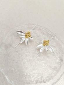 一对优雅桂花耳环，适合女性日常、派对和旅行佩戴，可作为珠宝礼物。 - 彩色 - 查看 3