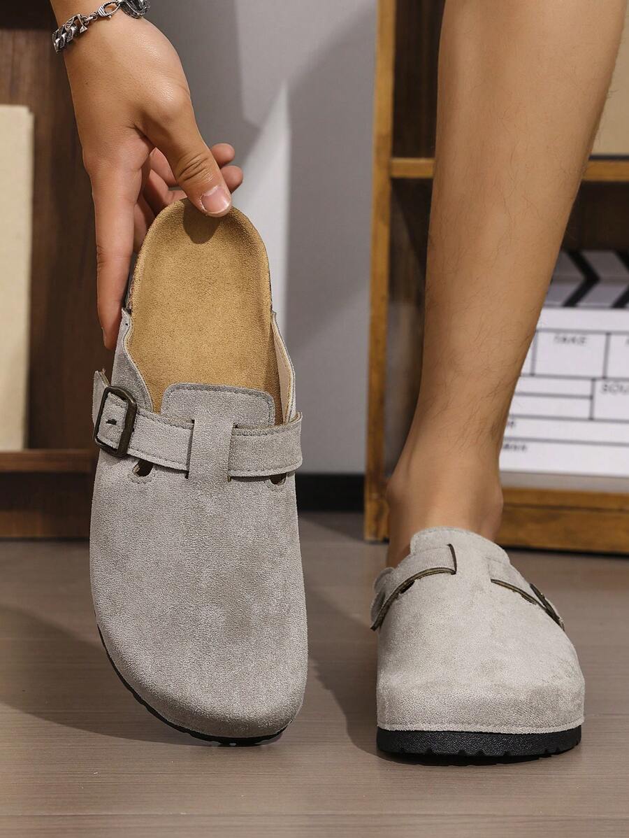 Herren Sommer/Frühling-Herbst Lässig Slip-On Sandalen mit verstellbarer weicher Kork-Textur, atmungsaktiv & bequem - können drinnen, draußen, am Strand oder als Urlaubsgeschenk getragen werden