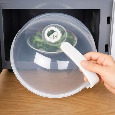 Tampa de Alimentos Para Microondas Prato de Alimentos Comida Transparente Plástico