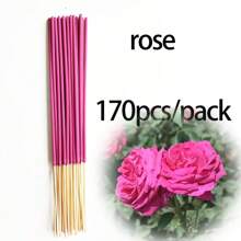 24/73/170 piezas Varitas de incienso aromáticas, multiolor para uso doméstico, aromaterapia, yoga, interior y oficina, ambientador y eliminador de olores