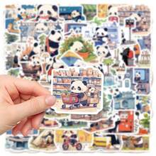 50 Pandas Tages-Aufkleber, Laptophüllen, Handyhüllen, Dekorative DIY-Aufkleber Schulmaterial, Schulanfang